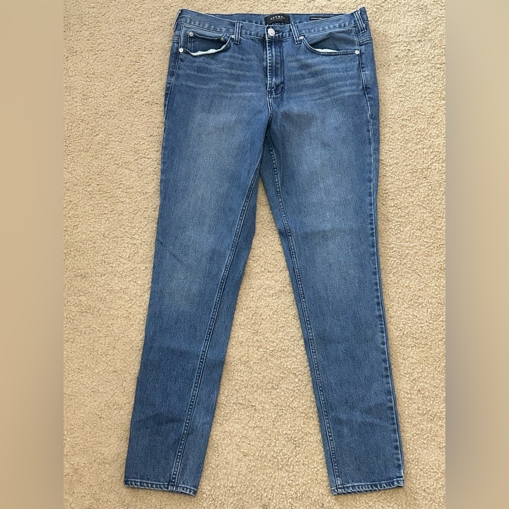 PacSun Jeans Stacked Skinny Mens Size 36 x 32 Blue Slim Fit Comfort Stretch